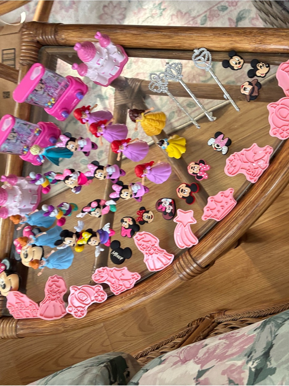 Disney Pink, Yellow & Silver Minnie & Princess Hair Charms Set - Assorted Pieces